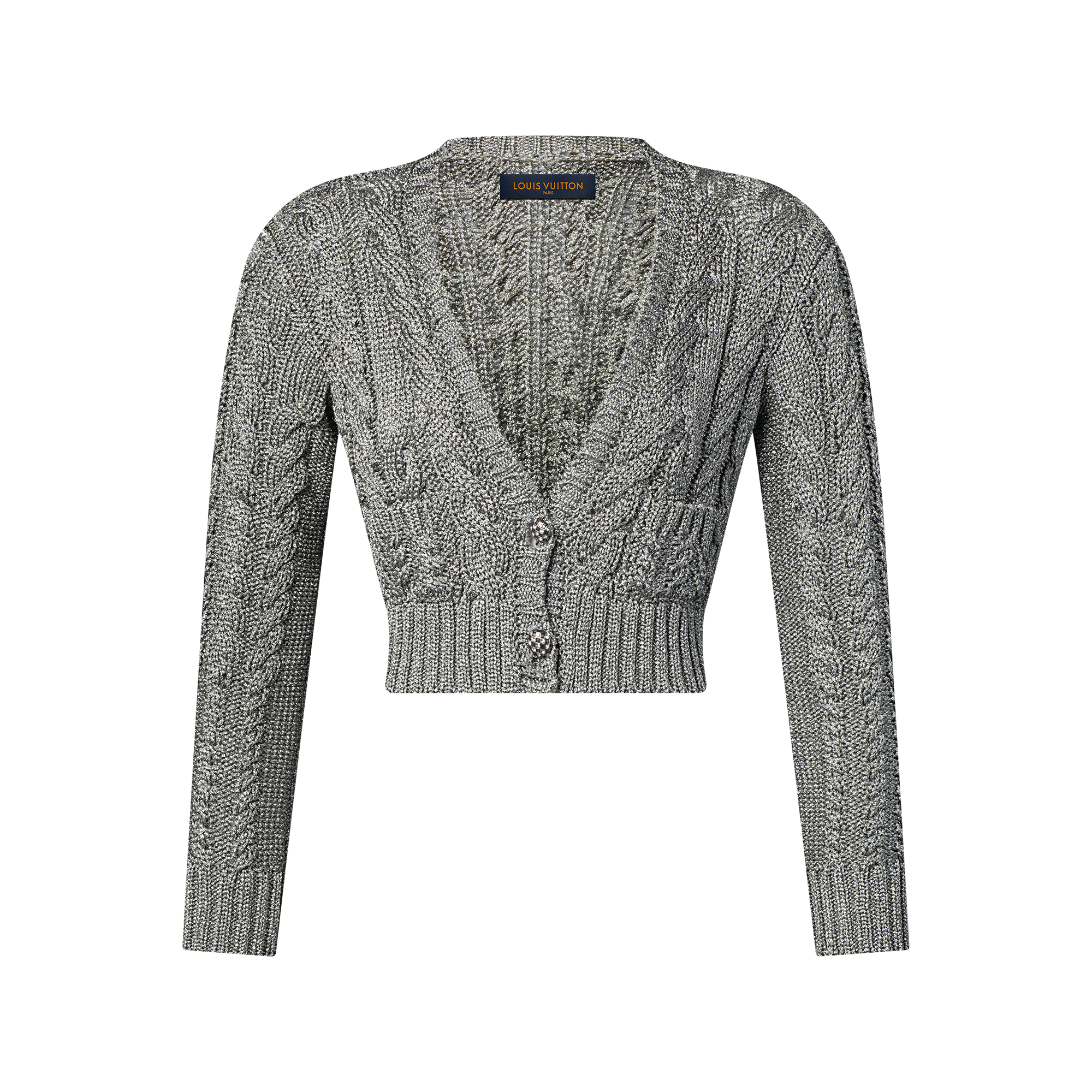 ルイヴィトン　ミニダミエ　クロップドニットカーディガン LOUIS VUITTON コンパクトニットクロップドカーディガン - メルカリ